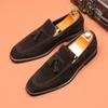Men's Casual Business Shoes Mens Classic Retro British Style Tassels Loafers Moccasins Fashion Party Wedding Flats for Men