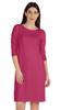 Inkmeso Knee Length Plain Dress Long Sleeve Boat Neck Tshirt Dress For Women