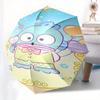 HangYodon Automatic Folding Umbrella-Simple 8-Rib Design, Bright Cartoon Pattern, Durable Iron Frame, Suitable For Travel, Outdoor, Beach-Cu