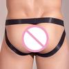 Мужские Сексуальные Матовые Блестящие Jockstrap Стринги Высоко Эластичные Прозрачный Карман Нижнее Белье G-Стринг Гей Задница Полые Трусики Выпуклый Карман Блестящее Бикини