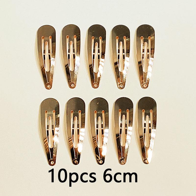 10/20/30pcs/set Women Silver Gold Black Waterdrop Shape Basic Alloy Hair Clips BB Hairpins Barrettes Fashion Hair Accessories
