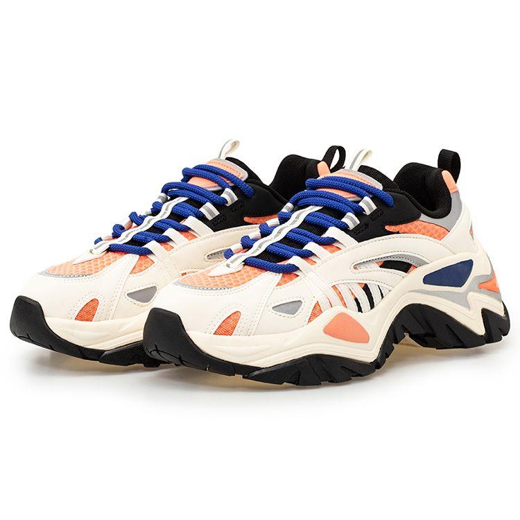 Fila Fusion Рыбья кость Удобные Модные Спортивные Низкие Папины Кроссовки Женская кроссовка Белый Оранжевый T12W034105FPG