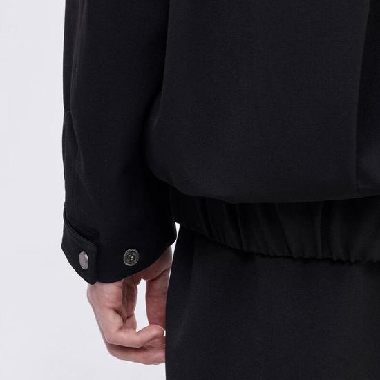 Giosongeo Black Box Pleated Collar Jumper ZF5JP552BK