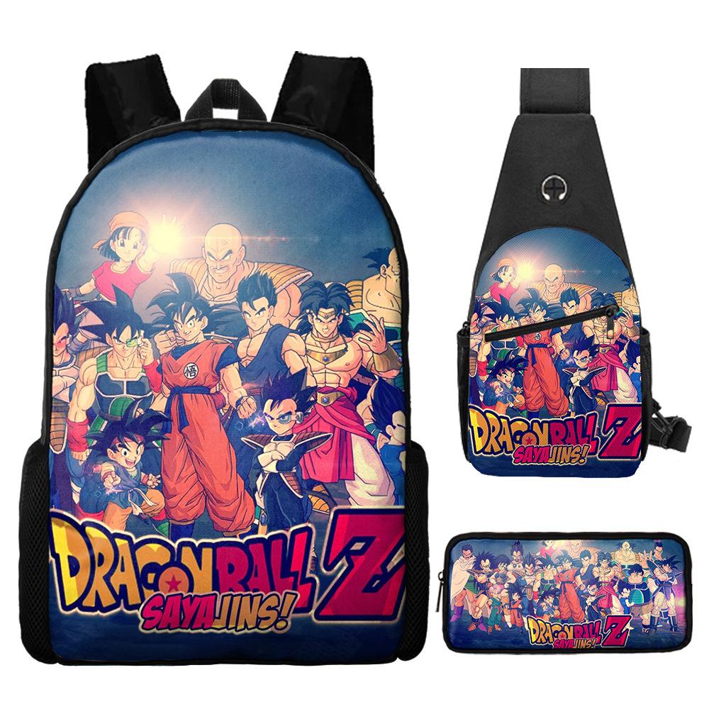Dragon Ball Dragon Ball Backpack Primary And Secondary School Schoolbag Shoulder Bag Satchel Pencil Case
