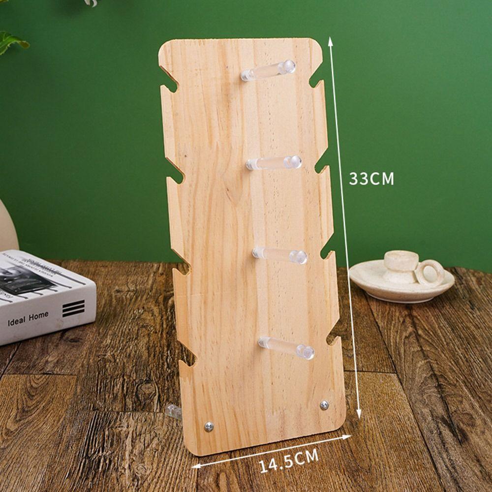 Holder Sunglass Display Rack Glasses Frame Tray Eyeglasses Organizer Shelf Solid Wood Stand