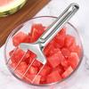 Арбузный резак слайсер из нержавеющей стали, инструмент двойного назначения для нарезки фруктов, арбуза, манго, дыни, ананаса, многофункциональный кухонный гаджет