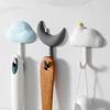 3pcs/set Cloud Moon Shape Hooks Home Storage Holder Creative Keys Towels Sundries Hook Kitchen Bathroom Wall-Mounted Holder Rack