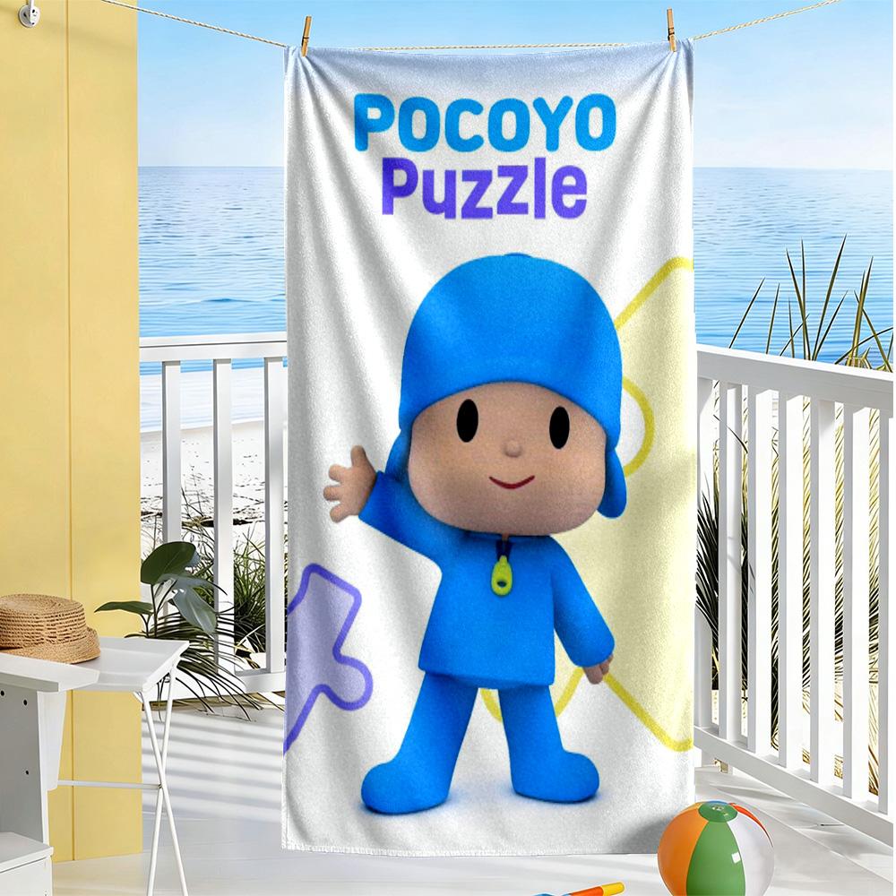 Pocoyo Beach Towel Quick-Dry Soft Microfiber Comfortable Lightweight