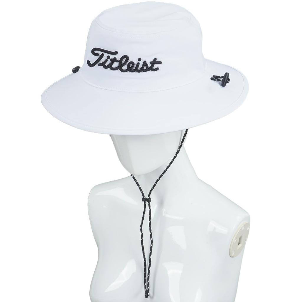 Женская панама Titleist на шнурке, Белая/Черная, TH23WSBK-10