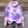 Women's Valentine's Day Printed Plush Warm Casual Jacket Sweater Winter Jacket