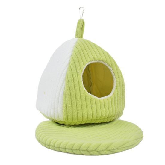 Подвесное птичье гнездо Зимнее теплое гнездо для попугая с ковриком Клетка для птиц Плюшевый гамак-кровать для волнистых попугайчиков, корелл, попугаев, ара