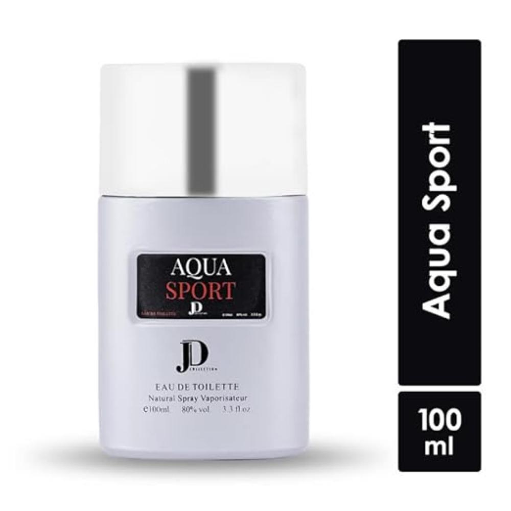 JD Collection Aqua Sport Premium Scent, ароматический, морской и пудровый, успокаивающий аромат, парфюмерный спрей длительного действия для мужчин, 100 мл