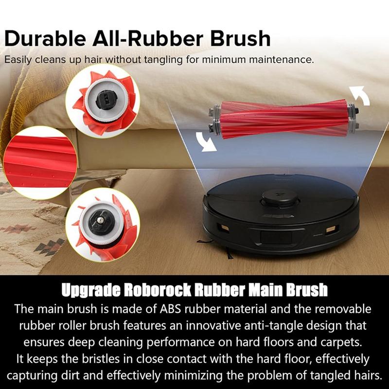 Для робота-пылесоса Roborock S7 S7+ S7 Maxv S7 Maxv Plus T7S T7 Plus T7S Plus основная боковая щетка фильтр Hepa салфетка для уборки