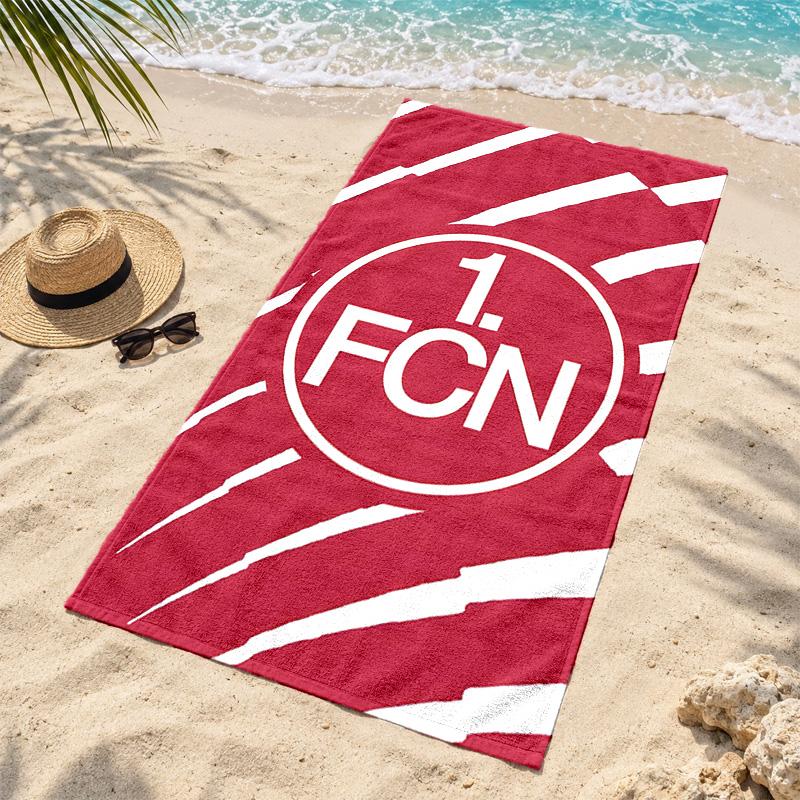 1.FC Nurnberg Beach Towel Quick Dry Sand Free Lightweight Beach Towels for Travel Swimming Camping