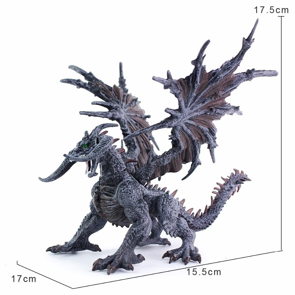 Wiben Dragon Simulation Dinosaur Toy Figure Vinyl Model Plastic Mounting Puzzle Dragon Toys
