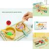 Fun Wooden Simulation Kitchen Vegetable And Fruit Cooking Children Toy Set For Preschool Home Learning