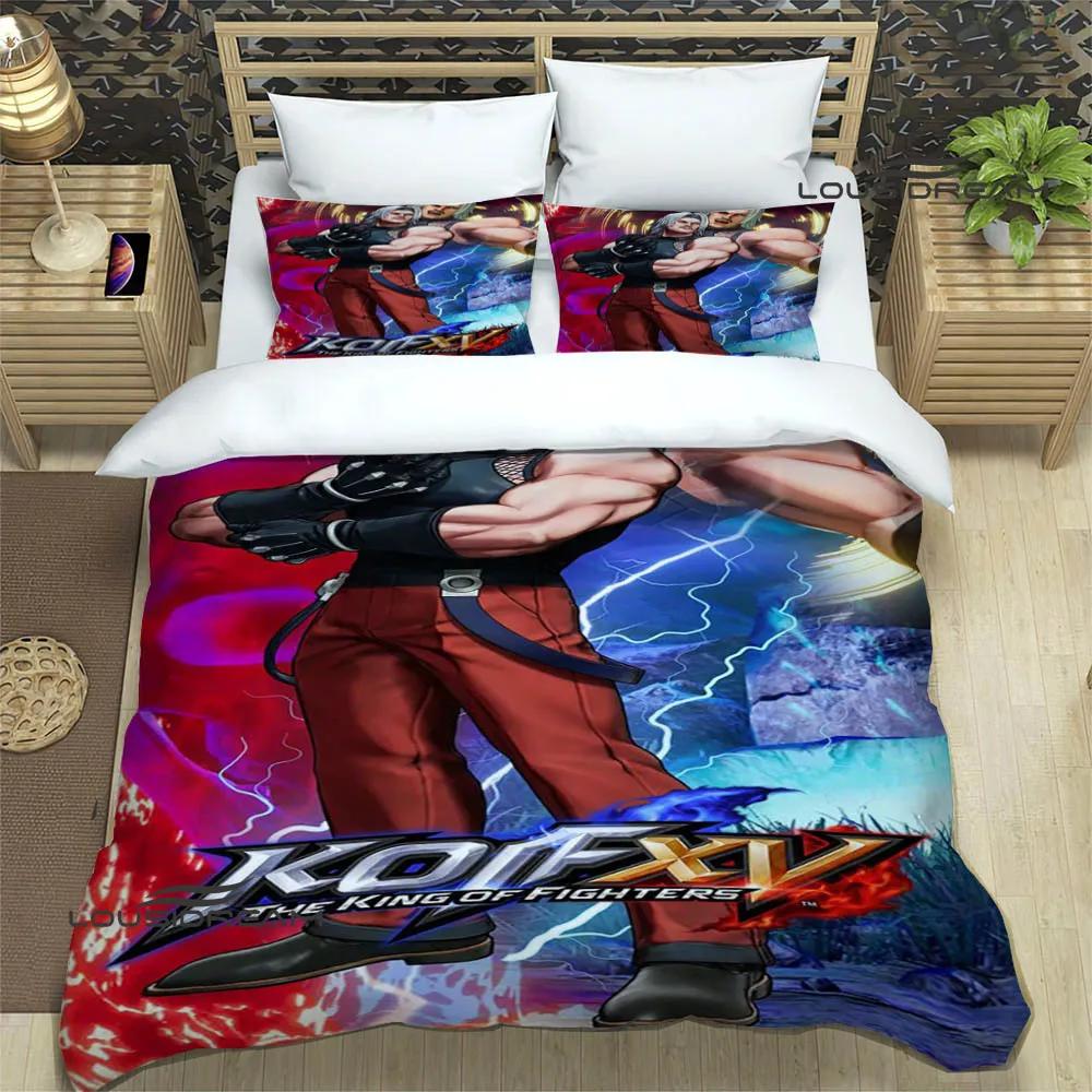 3D игра KOF Мультяшные комплекты постельного белья изысканный набор постельных принадлежностей пододеяльник комплект одеяло комплект постельного белья роскошный подарок на день рождения