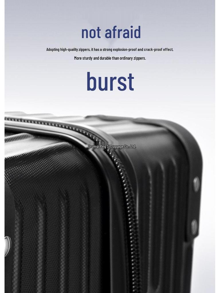 32-Inch Durable Leather Travel Suitcase with Universal Wheels for Men and Women