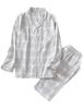 Gifts of Brilliance Gauze Long Sleeve Pajamas Women's (L, Gray) PJ_2849