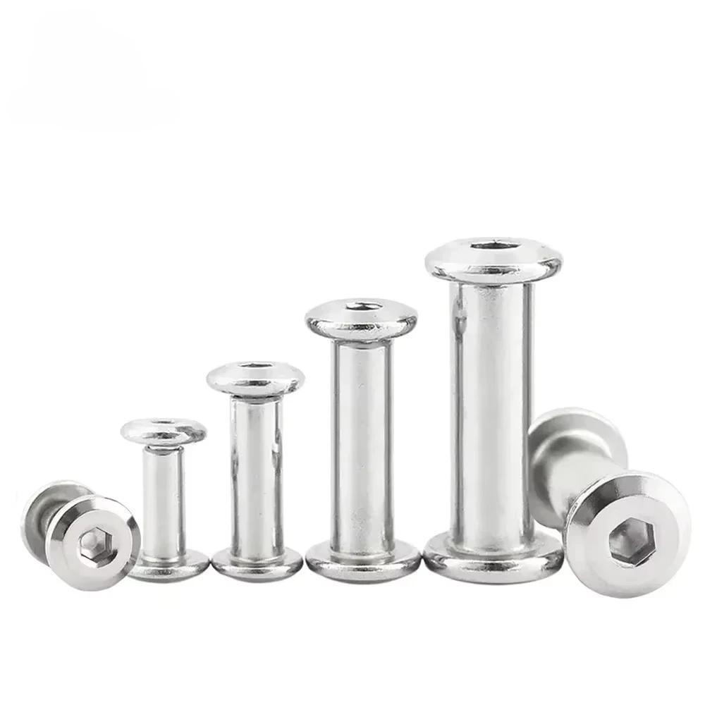 M3 M4 M5 M6 M8 M10 304 Нержавеющая сталь Плоский шестигранник с шестигранной головкой под торцевой ключ Мебельная заклепка Соединительная вставка Соединительная втулка Гайка-заглушка