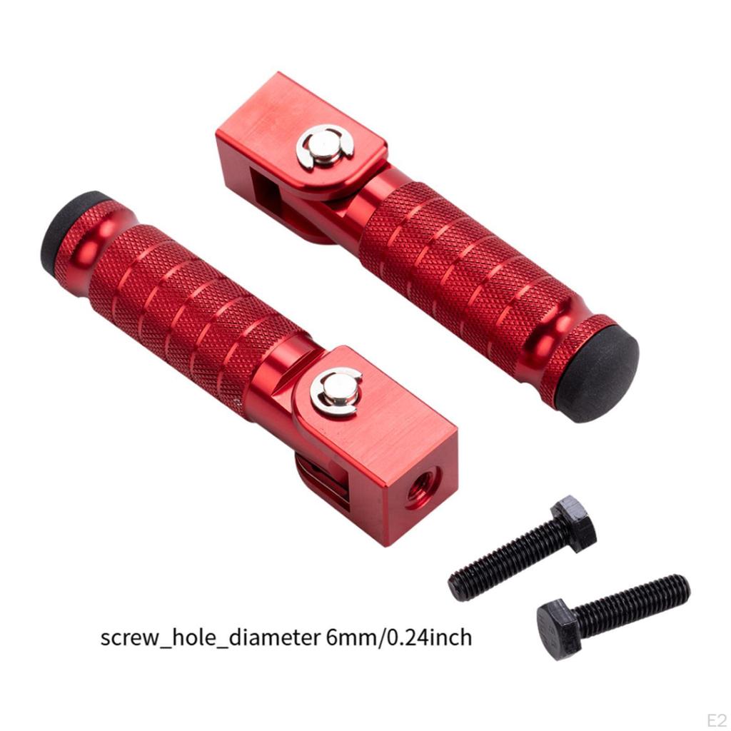 2Pcs Foldable Foot Rest Pedals Folded Footrests Universal Folding Footpegs for Scooter Direct