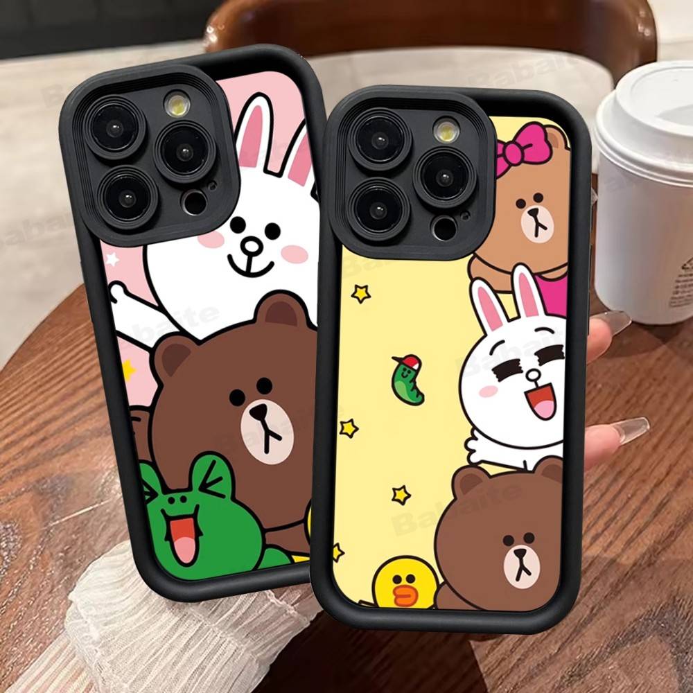 Cartoon Cute C-Cony B-Brown Phone Case For IPhone 17 16 15 14 13 12 11 Air Plus Pro Max Soft Back Cover