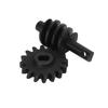 RC Hardened Steel Differential Gears Set 16T Replacement Differential Gear for Axial SCX24 1/24 RC Cars Black