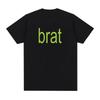 Charli Xcx and Special Guest Shygirl T-shirt Brat Album Retro T-shirt Aesthetics Summer Print 100% Pure Cotton T-shirt