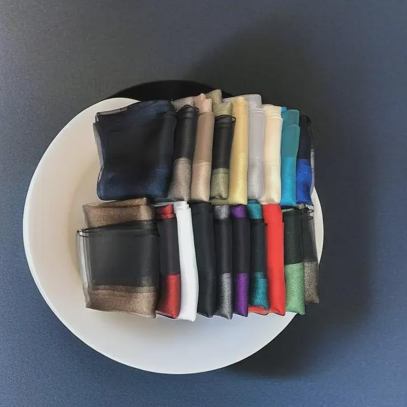 Elegant Imitation Silk Scarf - Solid Color, Sun Protection, Fashionable Female Shawl, Long and Simple Design