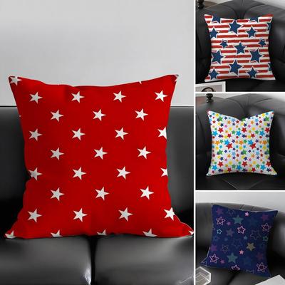 Stars Fashion Cushion Cover Pillowcase Ultra Soft Skin Friendly Fabric Cloud Like Comfort Concealed Zipper