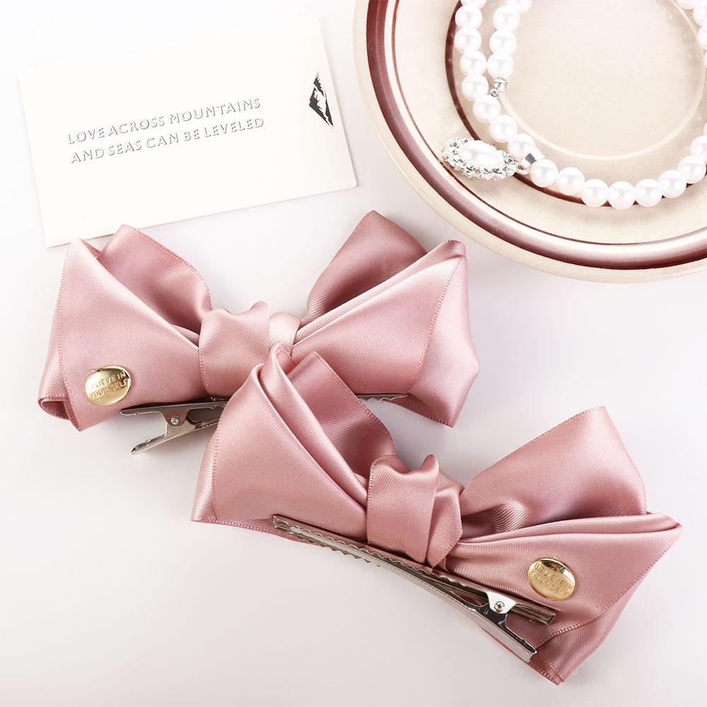 Girl Bangs Clip Side Clip Hair Accessories Bowknot Hair Clip Female Barrettes Korean Style Hairpin