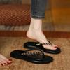 Fashion Ladies Shoes On Sale 2024 New Fashion Metal Chain Women's Slippers Summer Flat Casual Beach Flip Flops for Women Chaussure Femme