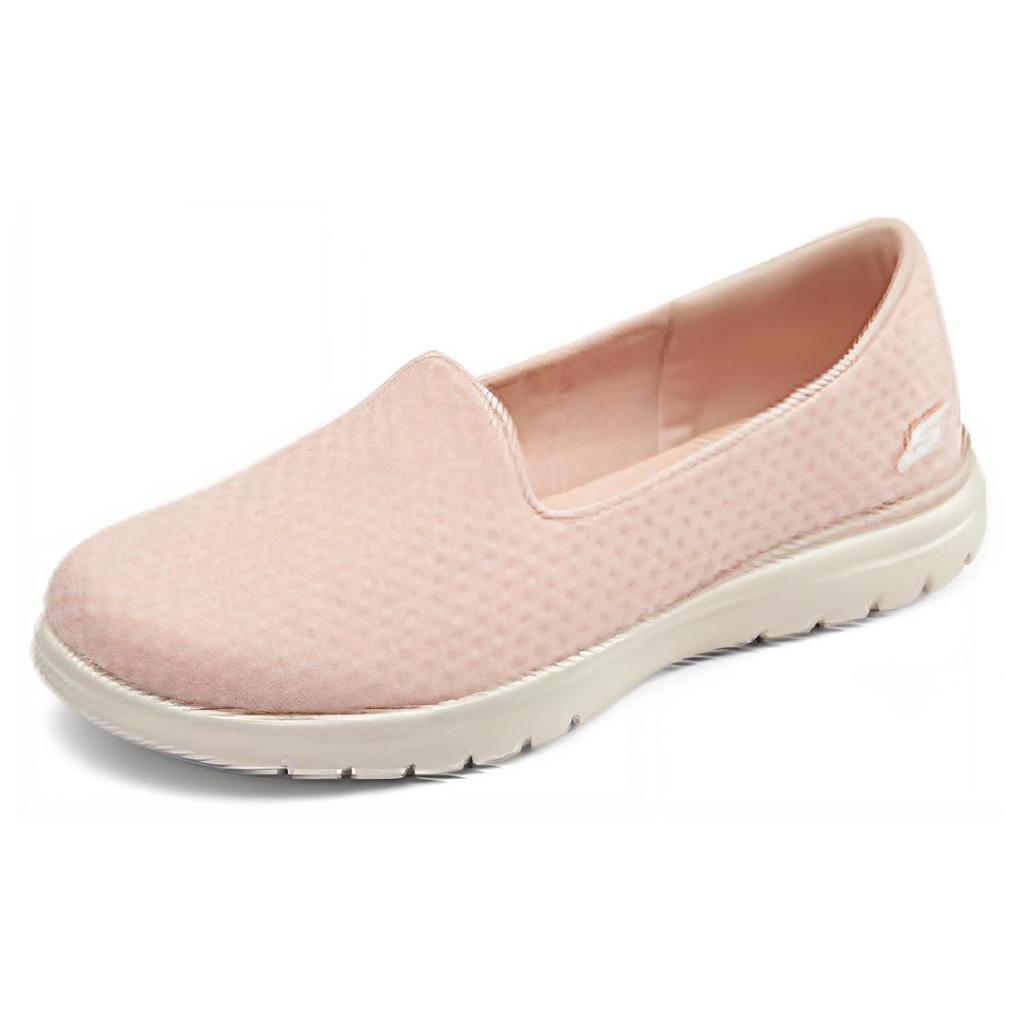 Skechers Удобные на ходу, гибкая сетка, без шнурков, амортизирующие, прочные, дышащие, быстросохнущие, ударопрочные, с возвратом энергии, низкие, повседневные кроссовки 136408-ROS