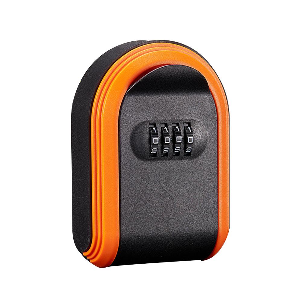 Настенное хранилище ключей, 4-значный кодовый сейф для хранения ключей, пластиковый сейф для ключей, для использования в помещении и на открытом воздухе для домашнего офиса