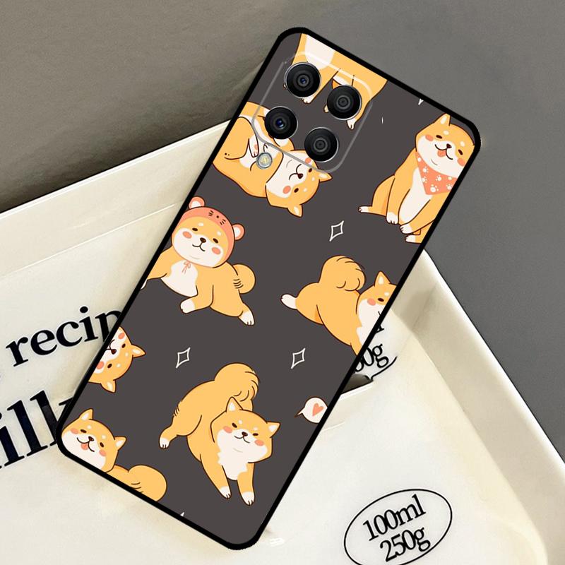Чехол с животным Сиба-ину для Samsung Galaxy M14 M34 M54 M56 M16 M36 M13 M15 M35 M55 M11 M31 M53 M51 M12 M32 M52