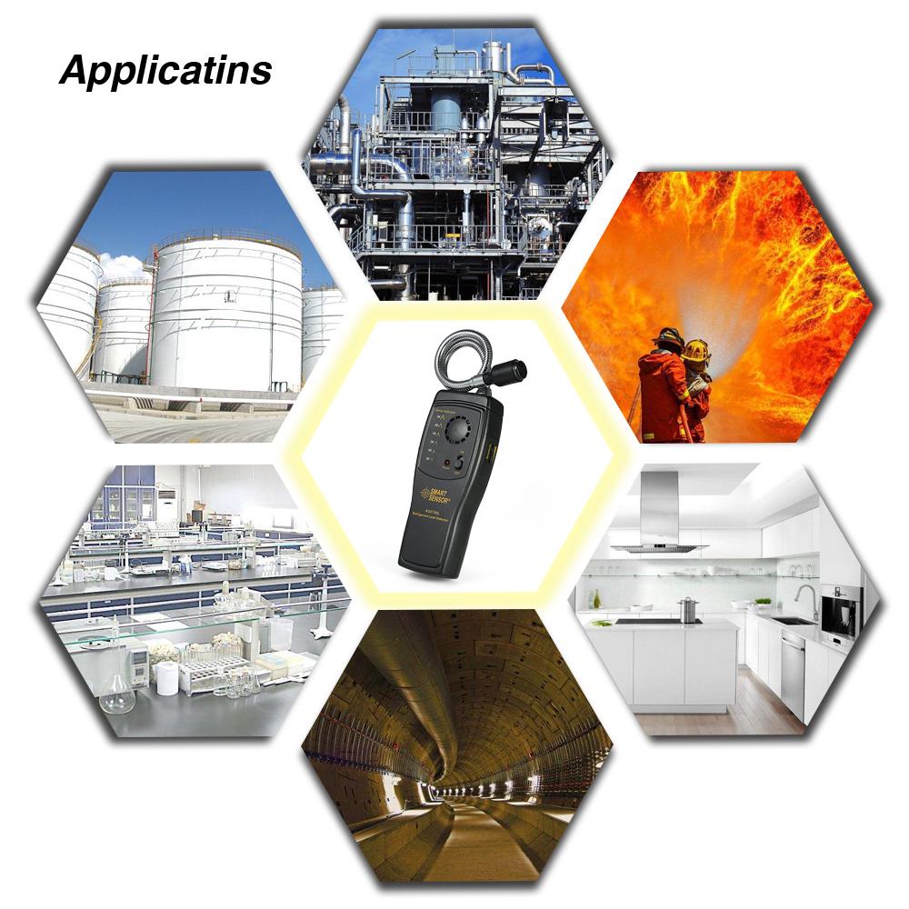 SMART SENSOR Hand-held CFCs HCFCs HFCs Halogen Gas Detector Refrigerant Air Conditioning Detector