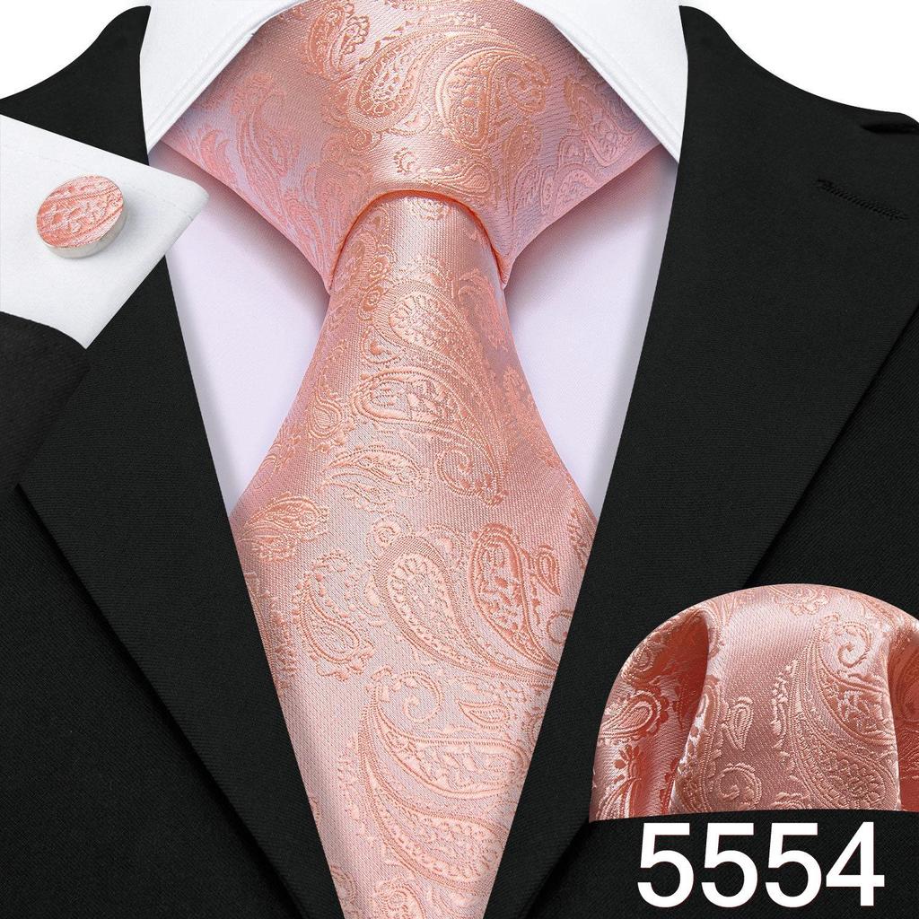 Barry.Wang Галстук, носовой платок, набор запонок, темно-зеленый, лимонно-желтый, с большими лепестками, жаккардовый тканый свадебный вариант