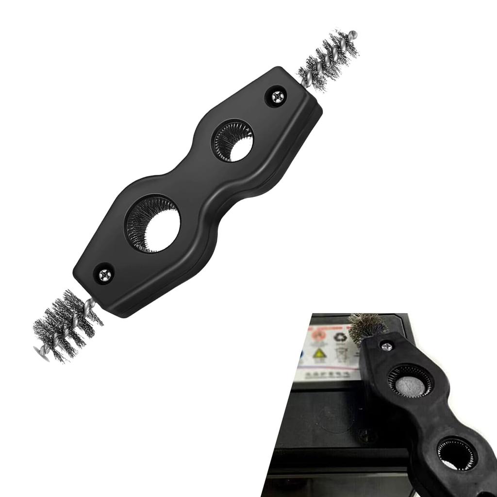 Многофункциональная щетка для клемм автомобильного аккумулятора с двойной головкой, инструмент для очистки ржавчины, портативная универсальная щетка, аксессуары для чистки автомобиля