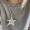 Минималистский стиль кулон звезда морская звезда ожерелье модная цепочка на шею ювелирные изделия для женщин девочек
