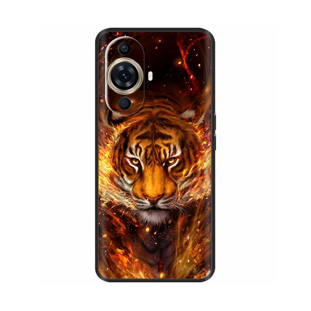 Чехол для Hauwei NOVA 11 Pro Чехол для телефона с рисунком кота и льва Для Huawei Nova 11 Ultra Nova11 Pro 11Pro 11i Силиконовая задняя крышка Fundas