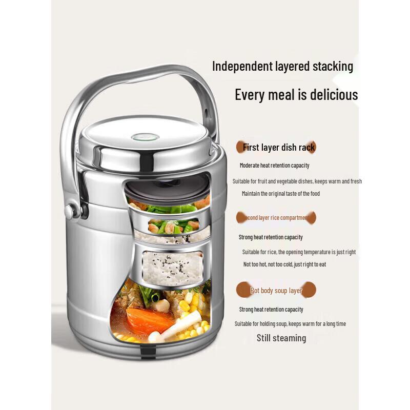 Supor 2L 316 Stainless Steel 24-Hour Insulated Food Jar