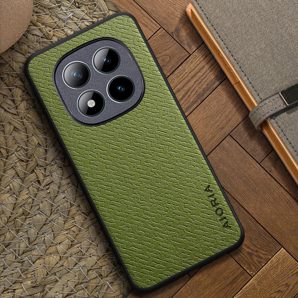 Чехол для Xiaomi Redmi Note 15 Pro Plus Кожаный чехол для телефона Luxxury coque для Redmi Note 15 Pro+ чехол