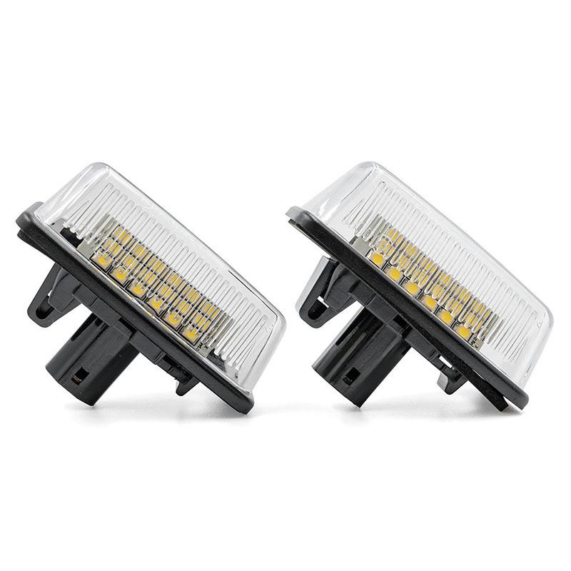 For Toyota Corolla E11 Crown S180 Starlet EP91 Vios Previa ACR50 GSR50 18-SMD Led License Plate Lights Auto Parking Tag Lamps