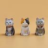 Маленький колокольчик Сидящая кошка Фигурка Игрушка Мини Мини Кошка Украшение Имитация Модель кошки Кукла Подарки для девочек
