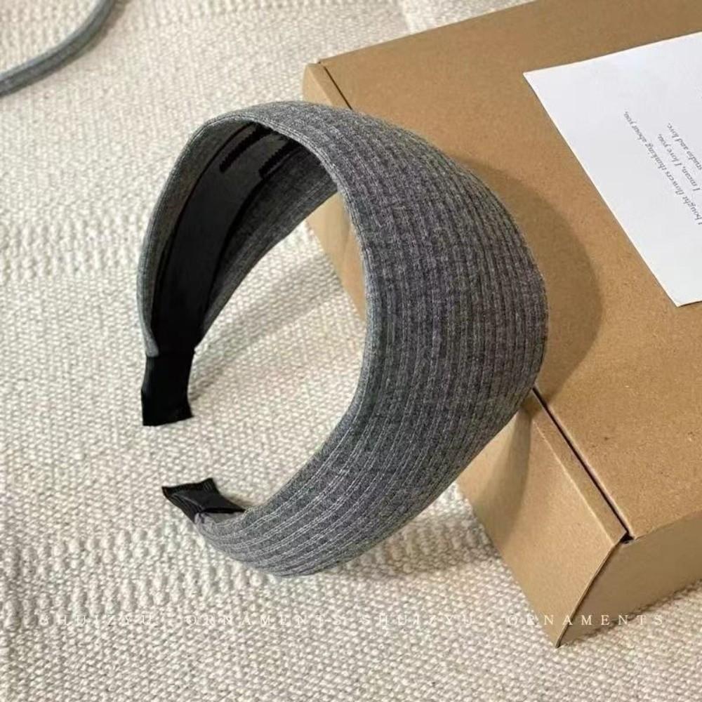 High-End Turban Headband Soft Head Band Trendy Wide Knitting Hairbands Hair Accessories
