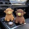 Игрушка для снятия стресса «Шотландская корова» Медленно поднимающаяся сжимаемая игрушка «Шотландский бык» Сжимаемый животный мячик-антистресс Подарок для любителей коров