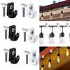 10pcs/set Weatherproof Hanger Hooks Plastic Patio Clips Wire Bundle Holder  Kitchen Bathroom Storage