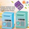 Automatic Mini Safe Coins Cash Saving Money Box Password Counter Code Key Lock Coin Bank Atm Child