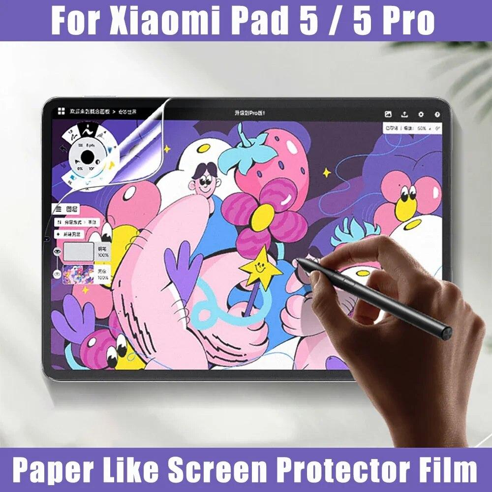 1PC Paper Like Screen Protector Matte PET Painting Write For Xiaomi Mi Pad 5 Pro Screen Protector For 11 Inch Xiaomi Mi Pad 5