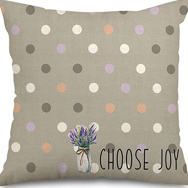 Растение и Цветок Льняная Наволочка Фиолетовая Лаванда С Принтом Подушка Чехол Наволочка Дом Диван